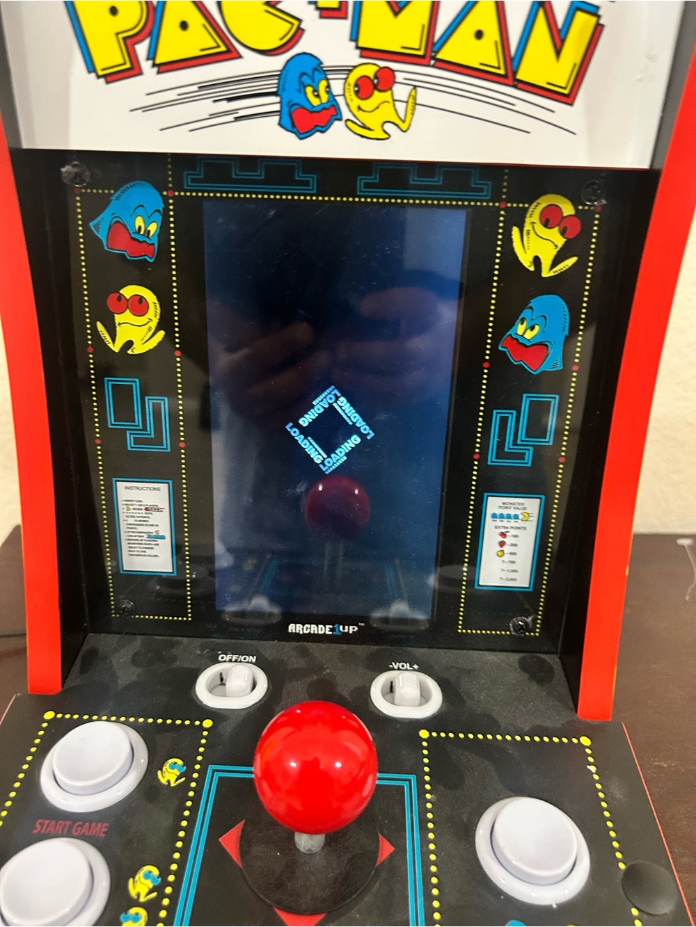1Up Pac-Man Mini CounterArcade  - Tested and working - Picture 5 of 14